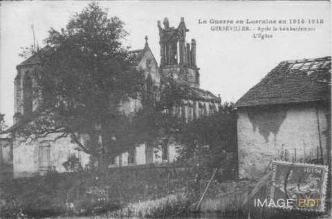 Eglise Saint-Pierre en ruines (Gerbéviller)